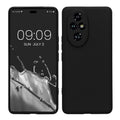 kwmobile Handyhülle kompatibel mit HONOR 200 Pro Hülle - Handy Case aus weichem Silikon in Schwarz matt Schwarz matt  