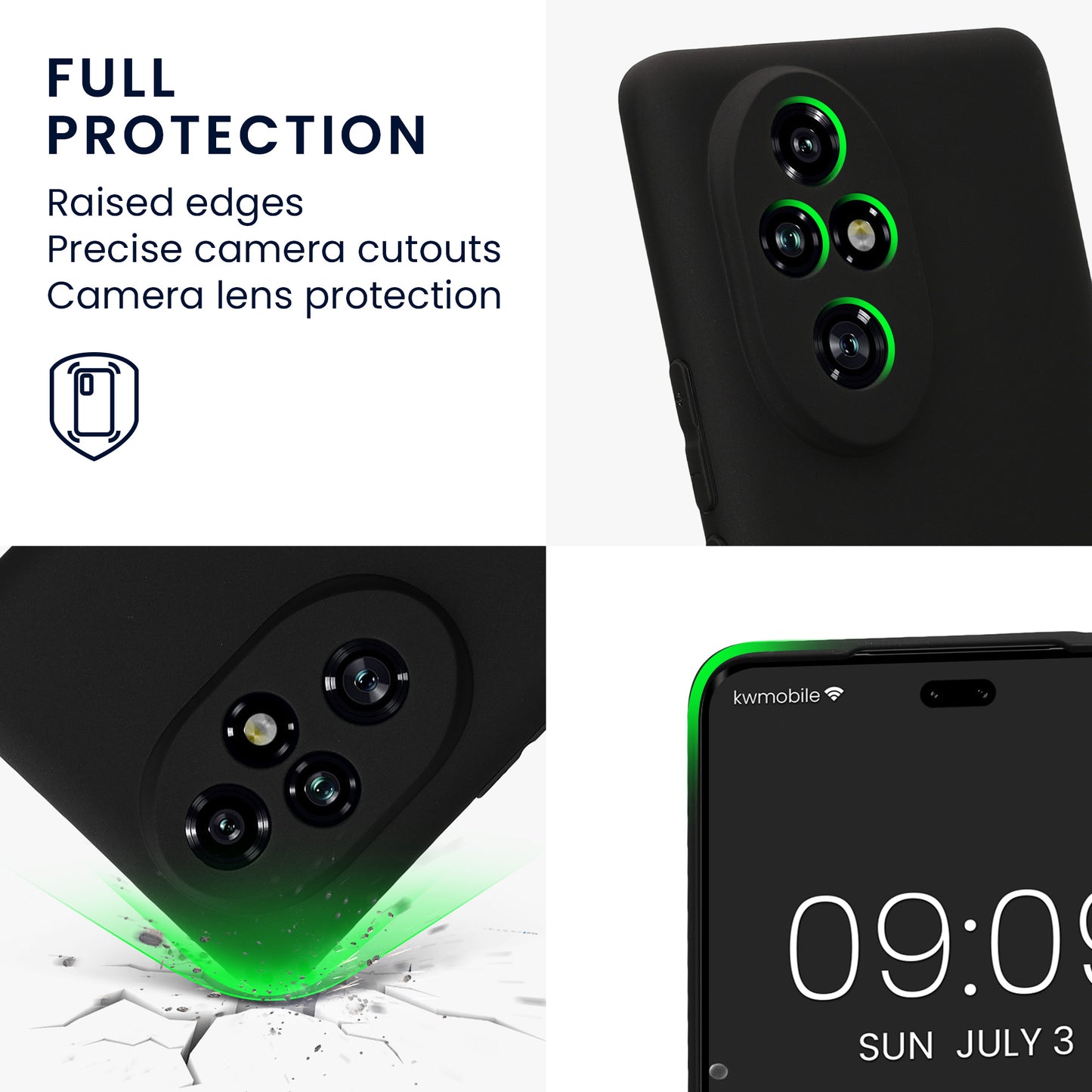 kwmobile Phone Case for HONOR 200 Pro Silicone Case Protective Cover