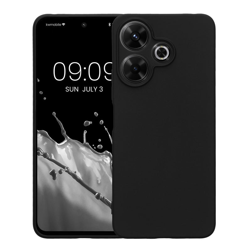 TPU Case with Camera Protection for Xiaomi Poco M6 4G in Matte Black