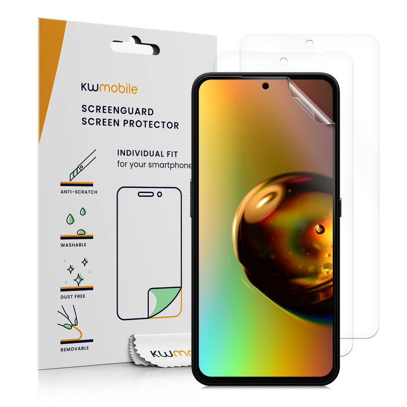 kwmobile 3x Displayschutzfolie kompatibel mit CMF Phone 1 Folie - klare Schutzfolien Set in transparent Transparent  