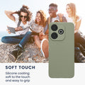 TPU Case with Camera Protection for Xiaomi Redmi 13 in Gray-Green
