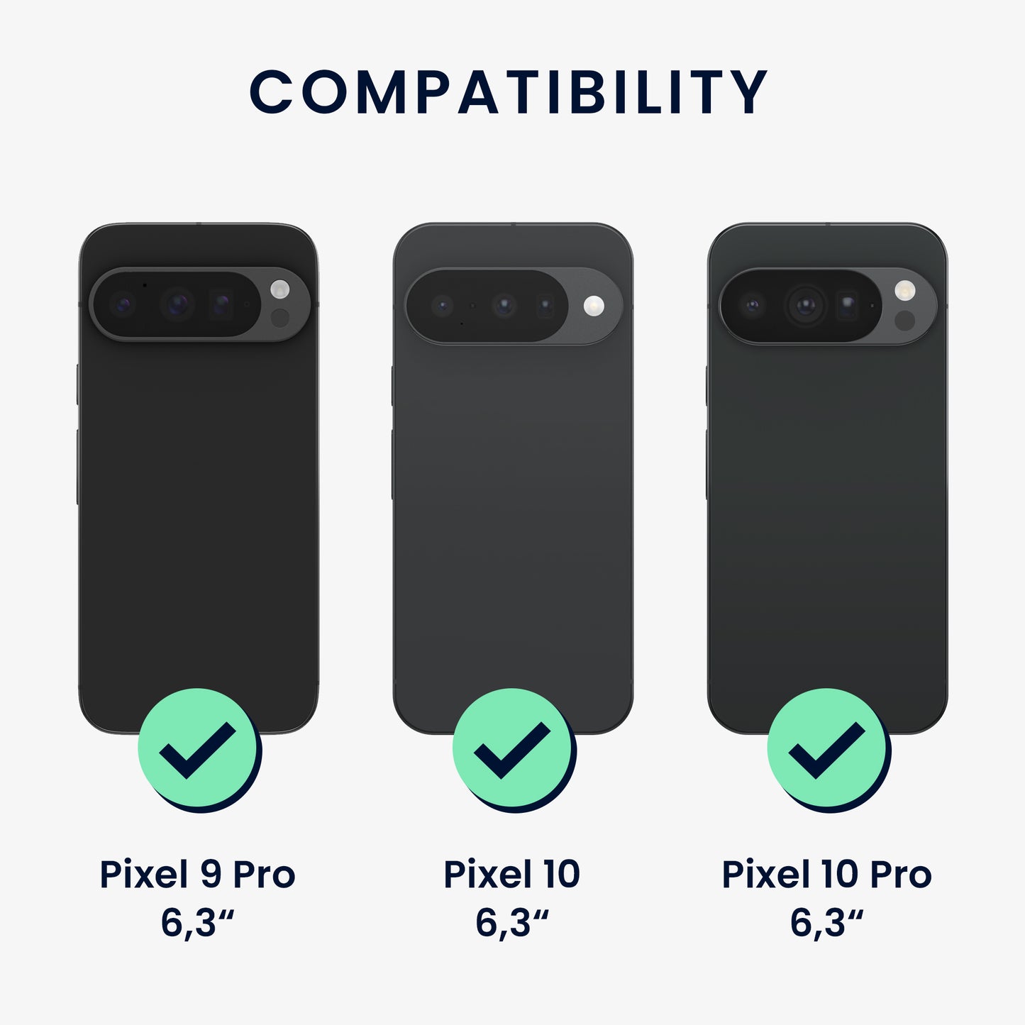 3x Screen Protector Crystal Clear for Google Pixel 10 / Pixel 10 Pro / Pixel 9 Pro