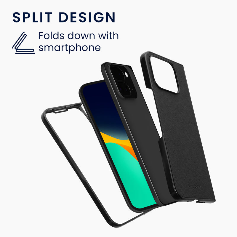 kwmobile Flip Hard Case compatible with Google Pixel 9 Pro Fold - Case for Foldable Phone - Phone Cover
