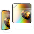 kwmobile 3x Displayschutzfolie für innen und außen kompatibel mit Google Pixel 9 Pro Fold Folie - Klare Schutzfolien Set in Transparent Transparent  