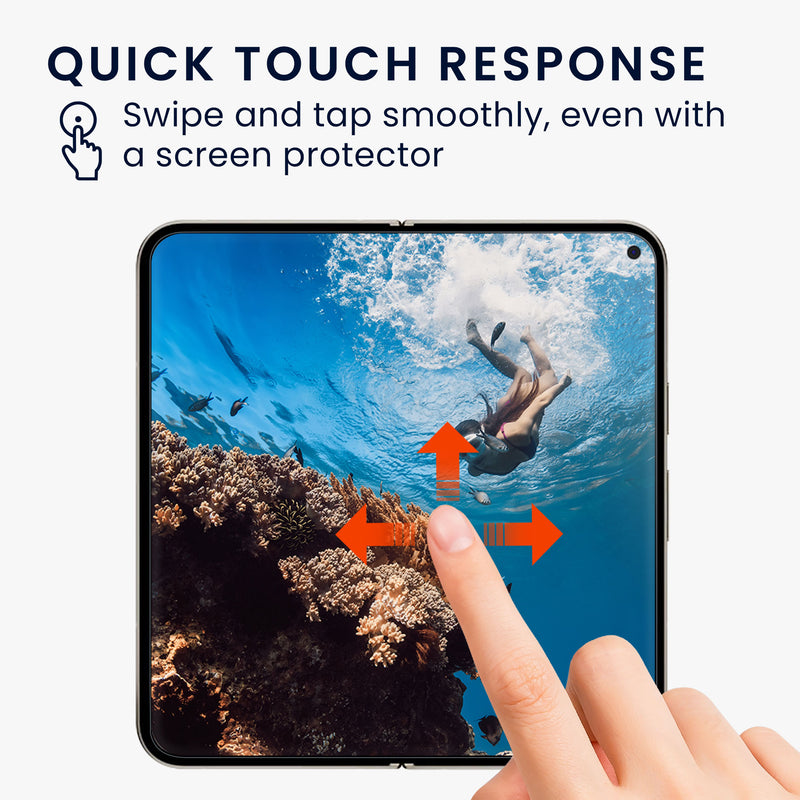 kwmobile Screen Protector for Inside and Outside Compatible with Google Pixel 9 Pro Fold