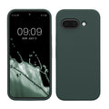 kwmobile Handyhülle für Google Pixel 9a Hülle, für Pixel 9a Case - Hülle Silikon - kabelloses Laden - Moosgrün Moosgrün  