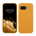 kwmobile Handyhülle für Google Pixel 9a Hülle, für Pixel 9a Case - Hülle Silikon - kabelloses Laden - Mango Mango  