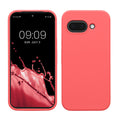 kwmobile Handyhülle für Google Pixel 9a Hülle, für Pixel 9a Case - Hülle Silikon - kabelloses Laden - Neon Koralle Neon Koralle  