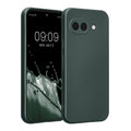kwmobile Handyhülle kompatibel mit Google Pixel 9a Hülle - weiche Silikon Case metallisch schimmernd in Metallic Petrol Metallic Petrol  