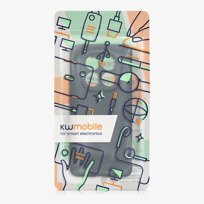 kwmobile Phone Case Compatible with Xiaomi Redmi Note 14 Pro+ 5G / Redmi Note 14 Pro Plus 5G Case - Soft Silicone Phone Cover