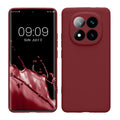 kwmobile Handyhülle kompatibel mit Xiaomi Redmi Note 14 Pro+ 5G / Redmi Note 14 Pro Plus 5G Hülle - Handy Case aus weichem Silikon in Bordeaux Violett Bordeaux Violett  
