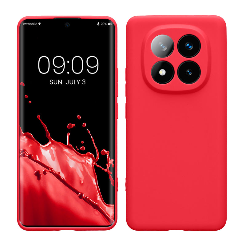 kwmobile Handyhülle kompatibel mit Xiaomi Redmi Note 14 Pro+ 5G / Redmi Note 14 Pro Plus 5G Hülle - Handy Case aus weichem Silikon in Neon Pink Neon Pink  
