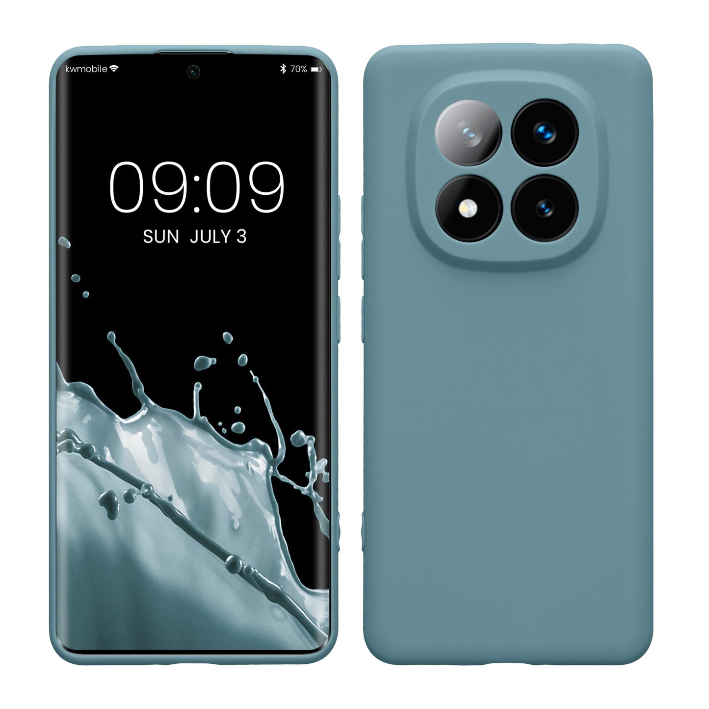kwmobile Handyhülle kompatibel mit Xiaomi Redmi Note 14 Pro+ 5G / Redmi Note 14 Pro Plus 5G Hülle - Handy Case aus weichem Silikon in Antique Stone Antique Stone  
