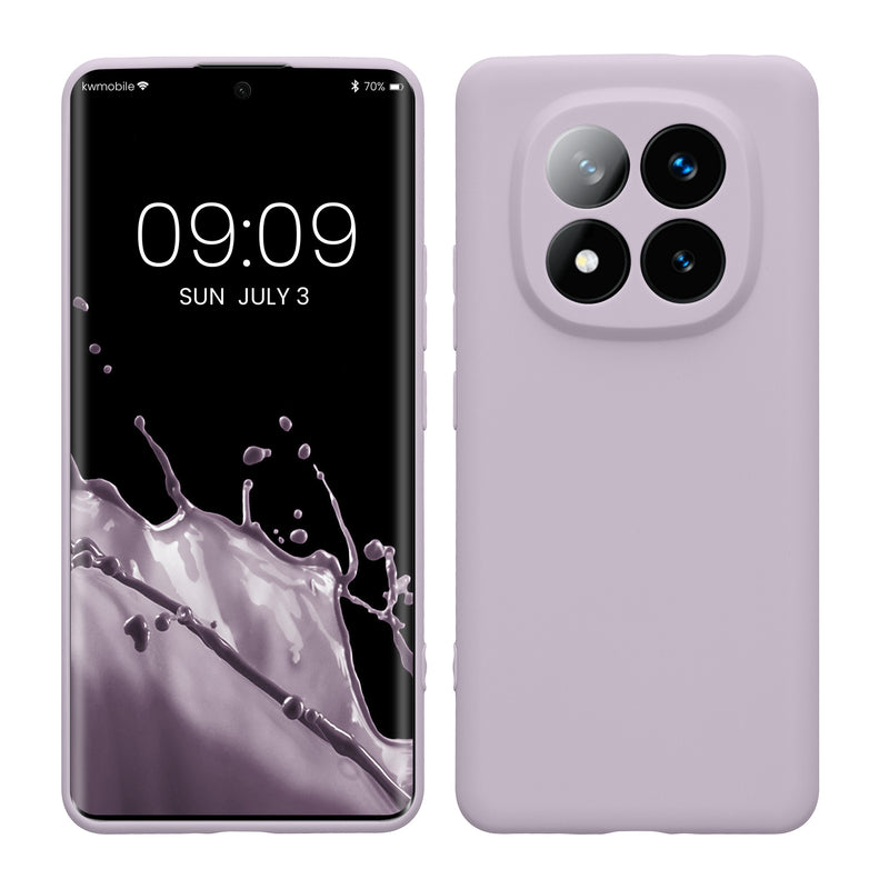 kwmobile Handyhülle kompatibel mit Xiaomi Redmi Note 14 Pro+ 5G / Redmi Note 14 Pro Plus 5G Hülle - Handy Case aus weichem Silikon in Lavendel Lavendel  