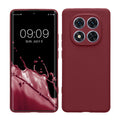 kwmobile Handyhülle kompatibel mit Xiaomi Redmi Note 14 Pro 5G / Poco X7 Hülle - Handy Case aus weichem Silikon in Bordeaux Violett Bordeaux Violett  