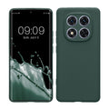 kwmobile Handyhülle kompatibel mit Xiaomi Redmi Note 14 Pro 5G / Poco X7 Hülle - Handy Case aus weichem Silikon in Moosgrün Moosgrün  