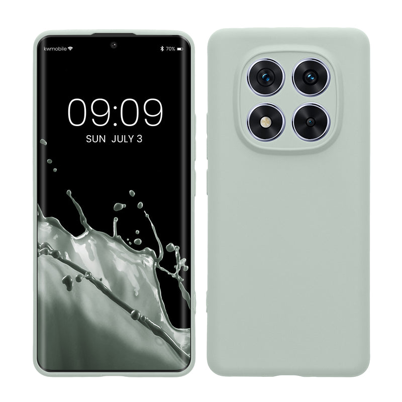 kwmobile Handyhülle kompatibel mit Xiaomi Redmi Note 14 Pro 5G / Poco X7 Hülle - Handy Case aus weichem Silikon in Cool Mint Cool Mint  