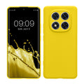 kwmobile Handyhülle kompatibel mit Xiaomi Redmi Note 14 Pro 5G / Poco X7 Hülle - Handy Case aus weichem Silikon in Strahlend Gelb Strahlend Gelb  