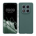 kwmobile Handyhülle kompatibel mit Xiaomi Redmi Note 14 Pro 5G / Poco X7 Hülle - Handy Case aus weichem Silikon in Blaugrün Blaugrün  