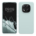 kwmobile Hülle kompatibel mit Xiaomi Redmi Note 14 Pro 5G / Redmi Note 14 Pro+ 5G / Poco X7 Hülle - Silikon Handy Case - Handyhülle weiche Oberfläche - kabelloses Laden - Cool Mint Cool Mint  