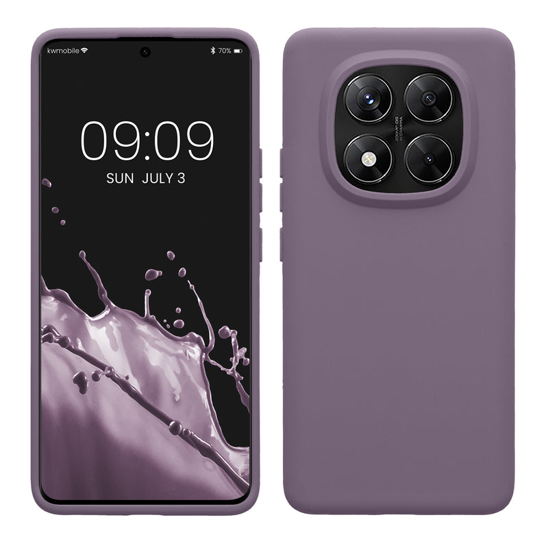 kwmobile Hülle kompatibel mit Xiaomi Redmi Note 14 Pro 5G / Redmi Note 14 Pro+ 5G / Poco X7 Hülle - Silikon Handy Case - Handyhülle weiche Oberfläche - kabelloses Laden - Helle Iris Helle Iris  