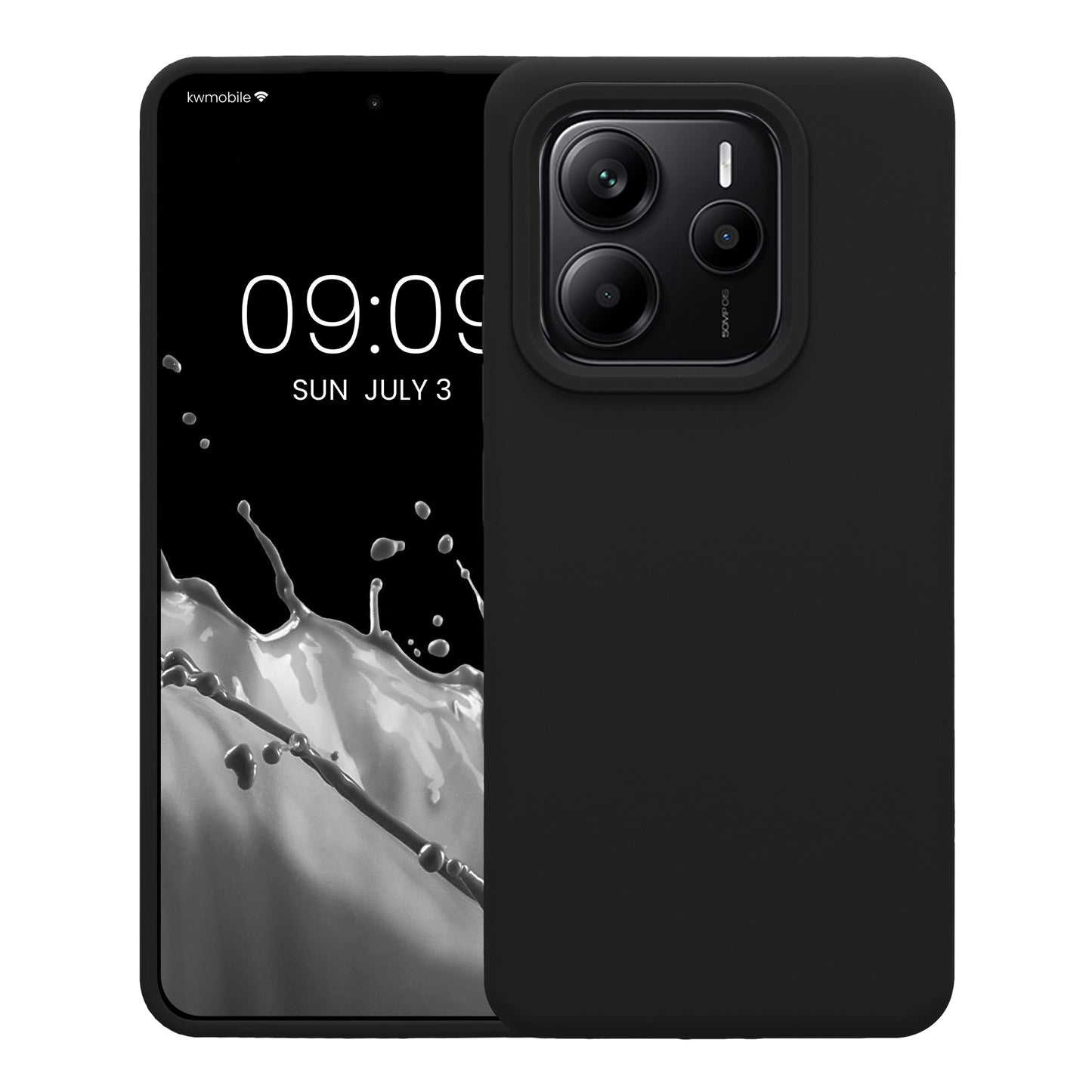 kwmobile Phone Case for Xiaomi Redmi Note 14 5G (Not for 4G) - Silicone Case - Wireless Charging - Protective Cover