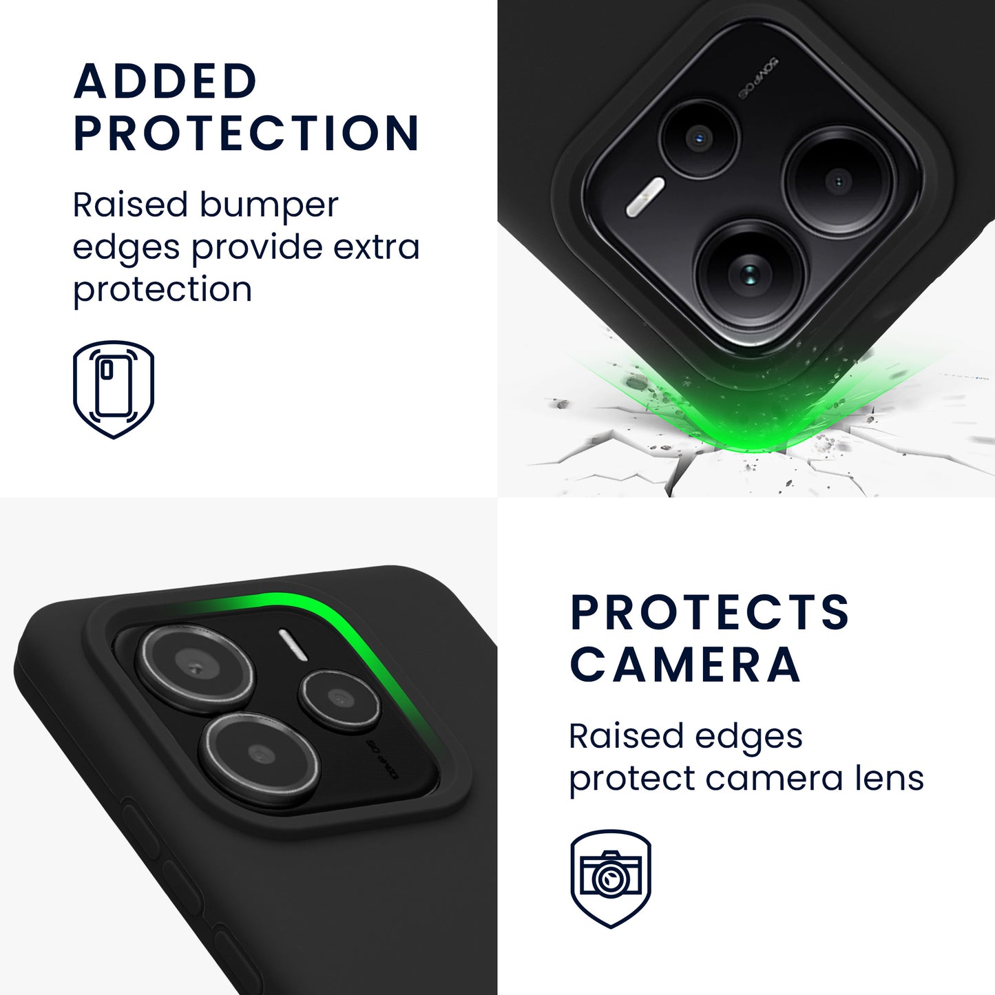 kwmobile Phone Case for Xiaomi Redmi Note 14 5G (Not for 4G) - Silicone Case - Wireless Charging - Protective Cover