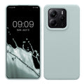 kwmobile Hülle kompatibel mit Xiaomi Redmi Note 14 5G (Nicht für 4G) Hülle - Silikon Handy Case - Handyhülle weiche Oberfläche - kabelloses Laden - Cool Mint Cool Mint  