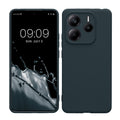 kwmobile Handyhülle kompatibel mit Xiaomi Redmi Note 14 5G (Nicht für 4G) Hülle - Handy Case aus weichem Silikon in Dunkler Schiefer Dunkler Schiefer  