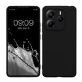 kwmobile Handyhülle kompatibel mit Xiaomi Redmi Note 14 5G (Nicht für 4G) Hülle - Handy Case aus weichem Silikon in Schwarz matt Schwarz matt  