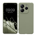 kwmobile Handyhülle kompatibel mit Xiaomi Redmi Note 14 5G (Nicht für 4G) Hülle - Handy Case aus weichem Silikon in Graugrün Graugrün  