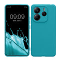 kwmobile Handyhülle kompatibel mit Xiaomi Redmi Note 14 5G (Nicht für 4G) Hülle - Handy Case aus weichem Silikon in Petrol matt Petrol matt  