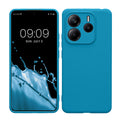 kwmobile Handyhülle kompatibel mit Xiaomi Redmi Note 14 5G (Nicht für 4G) Hülle - Handy Case aus weichem Silikon in Karibikblau Karibikblau  
