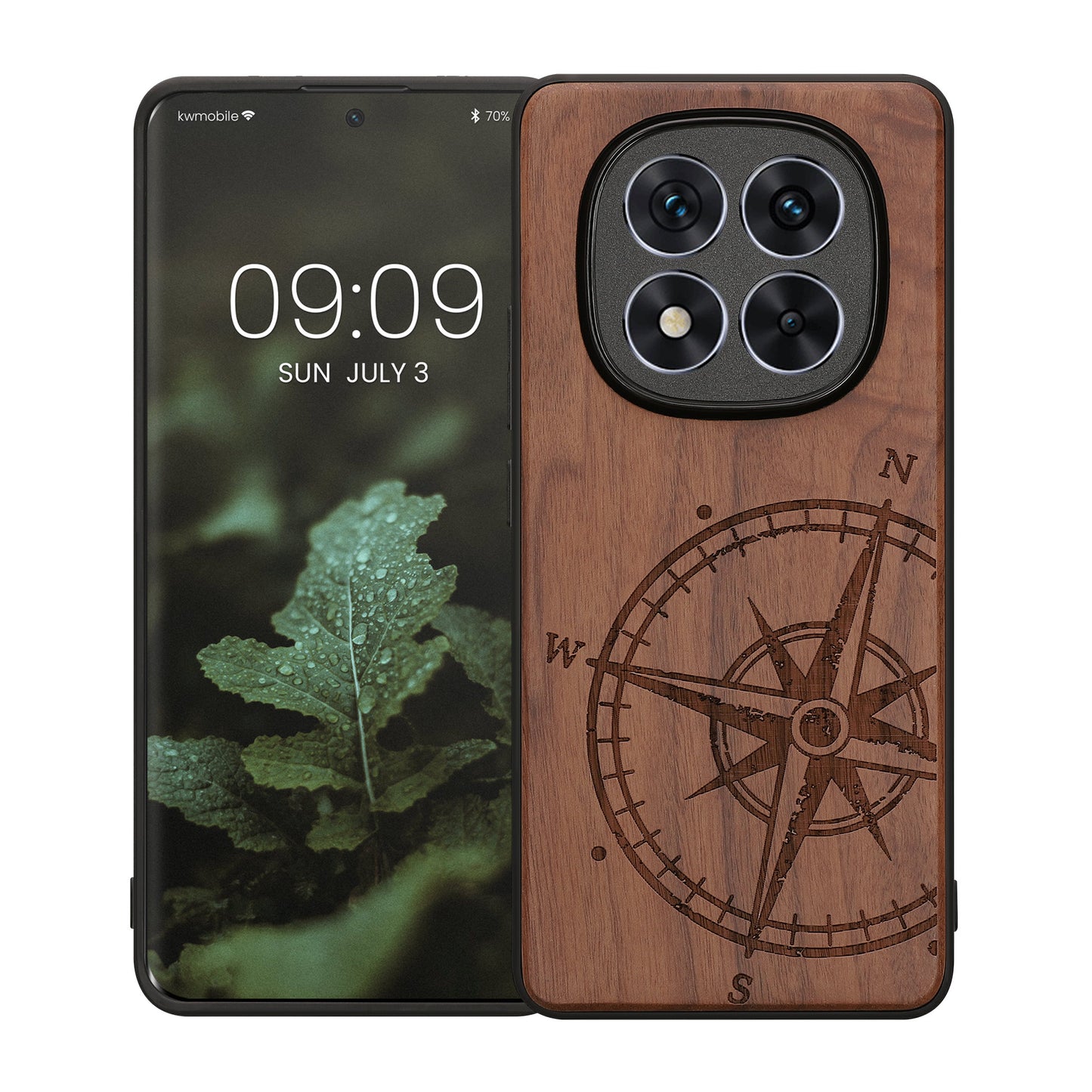 kwmobile Case Compatible with Xiaomi Redmi Note 14 Pro+ 5G / Redmi Note 14 Pro Plus 5G - Phone Cover - TPU Phone Case Compass Vintage