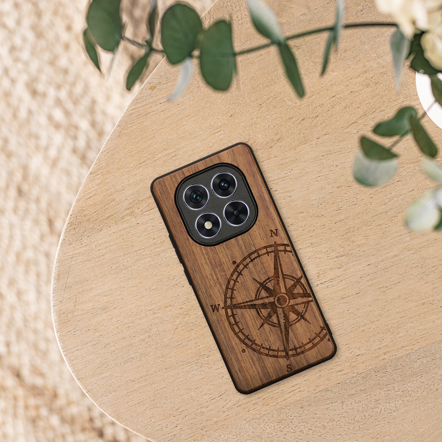 kwmobile Case Compatible with Xiaomi Redmi Note 14 Pro 5G / Poco X7 Case - Phone Cover - TPU Phone Case Compass Vintage