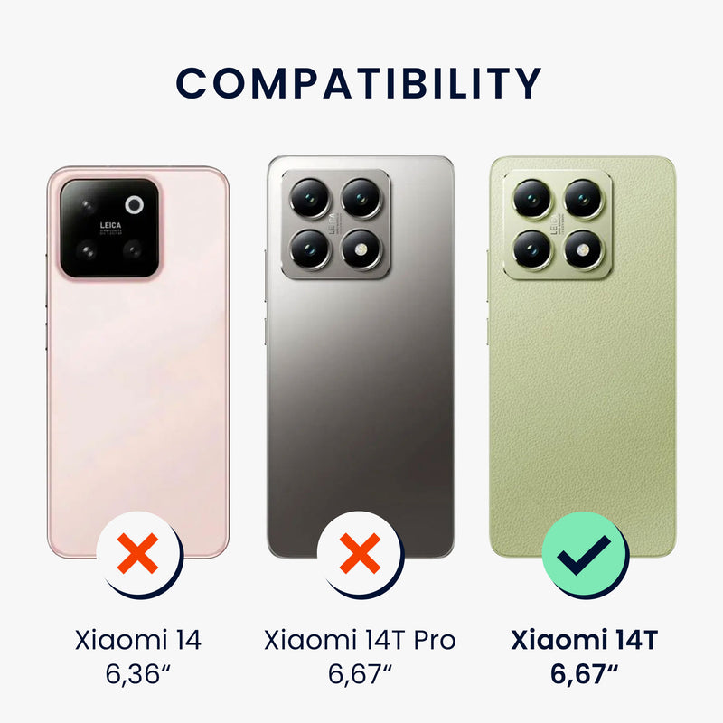 3x Screen Protector compatible with Xiaomi 14T