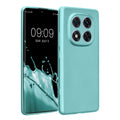 kwmobile Handyhülle kompatibel mit Xiaomi Redmi Note 14 Pro 5G / Poco X7 Hülle - weiche Silikon Case metallisch schimmernd in Metallic Mintgrün Metallic Mintgrün  