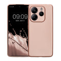 kwmobile Phone Case for Xiaomi Redmi Note 14 5G (Not for 4G) Cover - Soft Silicone Case Metallic Shimmer - Protective Cover