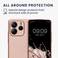 kwmobile Phone Case for Xiaomi Redmi Note 14 5G (Not for 4G) Cover - Soft Silicone Case Metallic Shimmer - Protective Cover