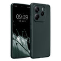 kwmobile Handyhülle kompatibel mit Xiaomi Redmi Note 14 5G (Nicht für 4G) Hülle - weiche Silikon Case metallisch schimmernd in Metallic Petrol Metallic Petrol  