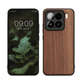 kwmobile Hülle kompatibel mit Xiaomi 15 Hülle - Holz Case - stoßfestes Handy Cover - TPU Handyhülle in Dunkelbraun Dunkelbraun  