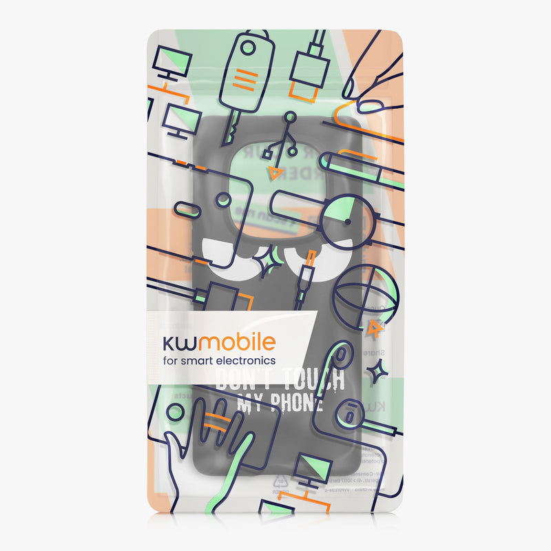 kwmobile Case Compatible with Xiaomi Redmi Note 14 Pro 4G - Silicone Phone Case - Don't touch my Phone