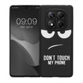 kwmobile Case Compatible with Xiaomi Redmi Note 14 Pro 4G - Silicone Phone Case - Don't touch my Phone
