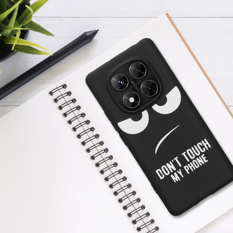 kwmobile Case Compatible with Xiaomi Redmi Note 14 Pro 4G - Silicone Phone Case - Don't touch my Phone