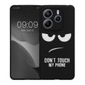 kwmobile Case Compatible with Xiaomi Redmi Note 14 5G (Not for 4G) - Silicone Phone Cover - Don't touch my Phone