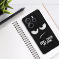 kwmobile Case Compatible with Xiaomi Redmi Note 14 5G (Not for 4G) - Silicone Phone Cover - Don't touch my Phone