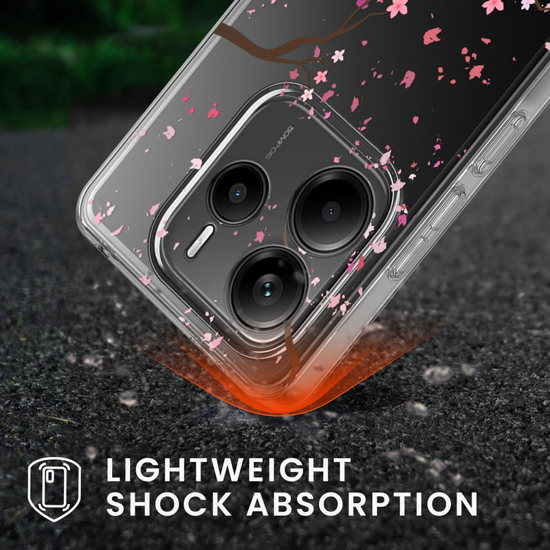 kwmobile Case compatible with Xiaomi Redmi Note 14 5G Phone Cover with Glass Screen Protector
