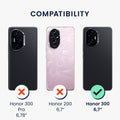 kwmobile Phone Case for HONOR 300 - Soft Silicone Mobile Phone Case - Protective Cover