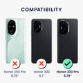 kwmobile Phone Case for HONOR 300 Pro Case Silicone Cover Protective Cover