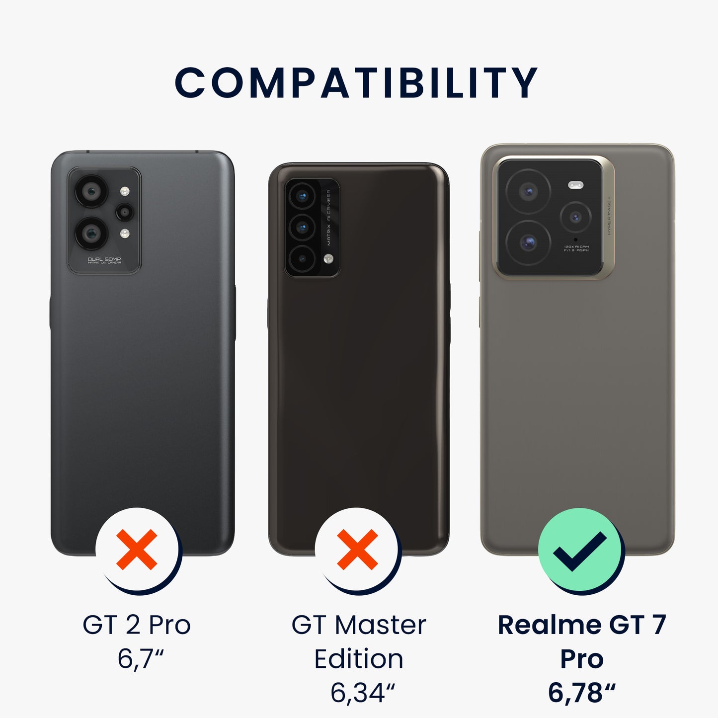 kwmobile Case for Realme GT 7 Pro - Soft Silicone Phone Cover - Protective Case
